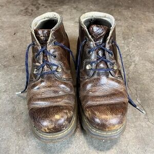Vintage 90s Dr. Martens brown leather lace up boots Size Men's US 8